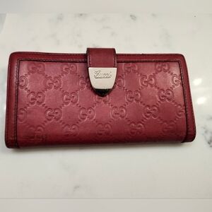 GUCCI Guccisimo Leather Long Wallet